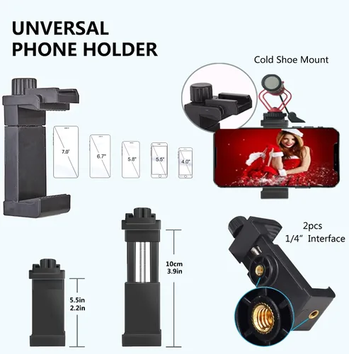 Miniatura 4 de Soporte de pared para teléfono, cabeza de bola, base de taladro de brazo largo de 360 grados para teléfono celular, iPhone 14 13, Samsung