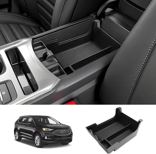 Miniatura 16 de LUWU Bandeja organizadora para consola central Ford Edge 2024 2020 2021 2022 2023 2024 Ford Edge SE/SEL/ST-Line/Titanio/ST, organizador de consola