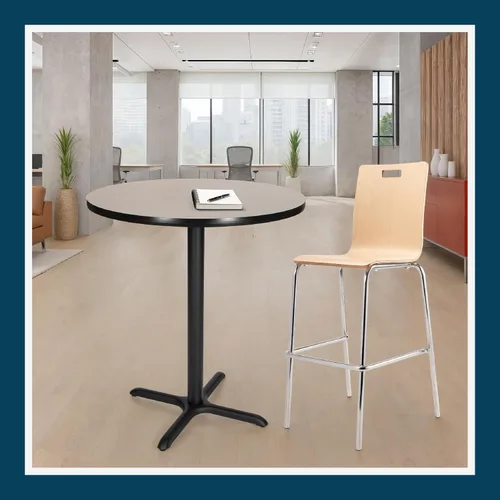 Miniatura 2 de OEF Furnishings OEFCT13636XBGY Mesa de café prémium de grado comercial para restaurante y sala de descanso