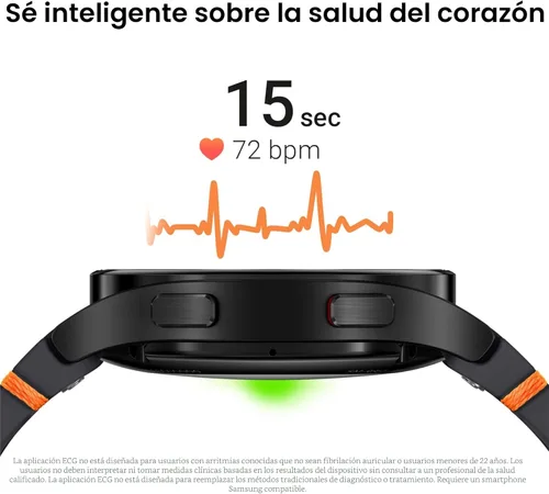 Miniatura 5 de SAMSUNG Galaxy Watch FE 40mm GPS, reloj inteligente AI con seguimiento de fitness, sensor BIA, zonas de frecuencia cardíaca personalizadas, monitor