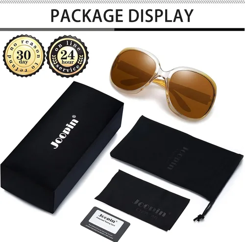 Miniatura 230 de Joopin Lentes de sol de gran tamaño para mujer, polarizados, grandes, para conducción, protección UV, grandes sombras