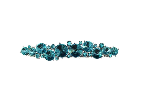 Miniatura 24 de Faship AB Premium Rhinestone Crystal Floral Pequeño Pasador De Pelo Clip