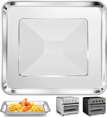 Miniatura 7 de 2 piezas de repuesto para freidora de aire Cuisinart TOA-60 TOA-65 TOA-70, horno de convección tostadora, 12 x 11 pulgadas de repuesto de bandeja