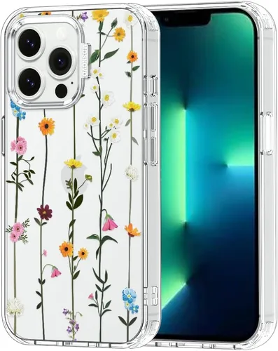 MOSNOVO - Funda para iPhone 13 Pro, protección Buffertech contra caídas de grado militar (6.6 pies), antidesprendimiento, poliuretano termoplástico