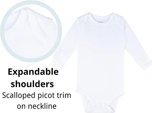 Miniatura 2 de GUISBY Body de bambú para bebé, overol sólido de manga larga más grueso para niños y niñas de 0 a 24 meses