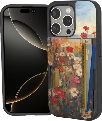 Miniatura 73 de Smartish Funda tipo cartera para iPhone 13 Pro – Wallet Slayer Vol. 2 [delgada + protectora] tarjetero con función atril - Black Tie Affair