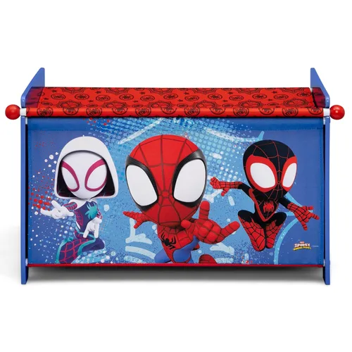 Miniatura 10 de Delta Children Marvel Spidey y sus sorprendentes amigos Juego de 3 piezas para cuarto de juegos infantil – Incluye mesa, silla y caja de juguetes