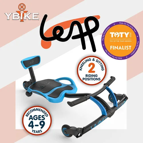 Miniatura 4 de YBIKE Leap Vehículo de Juguete Autopropulsado con Derrape y Carrera para Niños y Niñas de 4 a 9 años - Azul