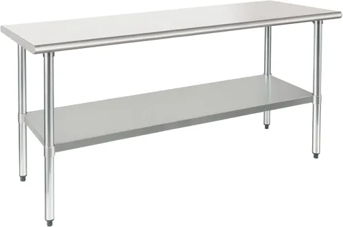 Miniatura 22 de HARDURA Mesa de trabajo de acero inoxidable comercial de 18 x 24 pulgadas, mesa de preparación de cocina y banco de trabajo comercial resistente