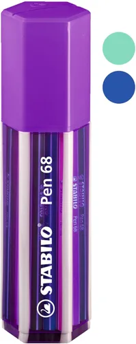Miniatura 11 de STABILO Bolígrafo de punta de fibra premium 68 – ColorParade en antracita/rosa – Paquete de 20 – Colores surtidos
