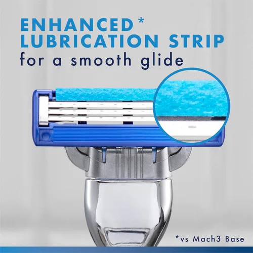Miniatura 6 de Gillette Mach3 Turbo Razor para hombres, 17 recambios de cuchillas, regalos navideños para hombres