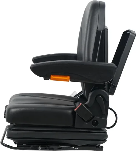 Miniatura 4 de DSC - Asiento de tractor universal con suspensión con reposabrazos ajustable, bolsa para documentos, asiento de respaldo alto, cinturón de seguridad