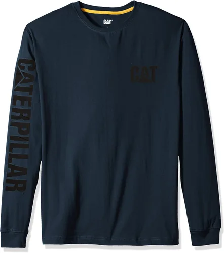 Cat erpillar - Camiseta de manga larga para hombre con lazo de gestión de alambre y logotipo de trabajo para gatos