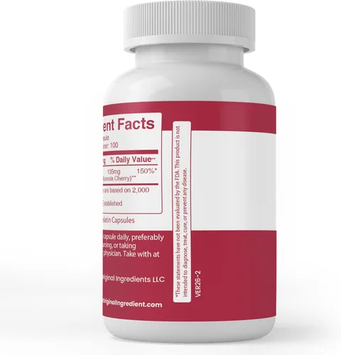 Miniatura 3 de Pure Original Ingredients Cereza de acerola, (100 cápsulas) siempre pura, sin aditivos ni rellenos