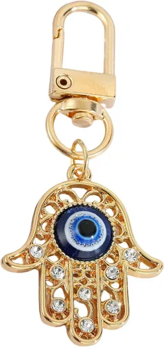 Miniatura 10 de Llavero de mano Hamsa de mal de ojo para llavero de coche, bolso de buena suerte, amuleto