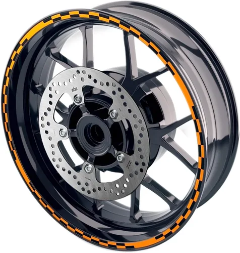 Miniatura 24 de MC MOTOPARTS Pegatinas de llanta exterior de 17 pulgadas C02B compatibles con YZF R125 MT125 MT07 MT10 MT25 FZ25 MT03 (azul)