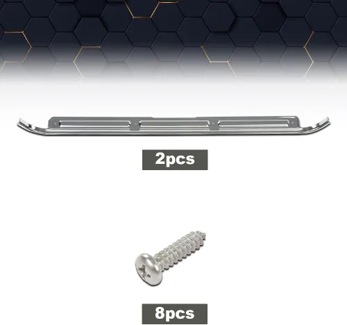 Miniatura 4 de Placas de umbral de puerta PIT66, par con herrajes, compatibles con camiones Chevy GMC C10 C20 C30 K10 K20 K30 1967 1968 1969 1970 1971 1972, 28864