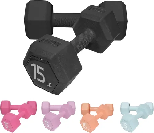 Juego de pesas para mano de 5/10/15/20/25/36 libras, 5 opciones de colores, pesas libres de ejercicio y fitness, para mujeres y hombres, equipo de