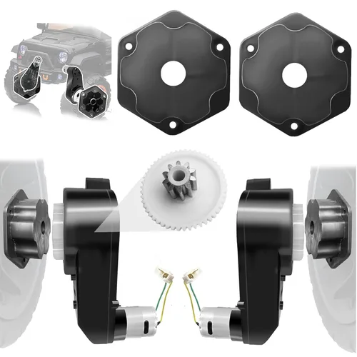 Miniatura 7 de Paquete de 2 motores de transmisión RS555 de 24V 12000RPM de alto torque con caja de cambios para actualización de motor de Power Wheels, kit