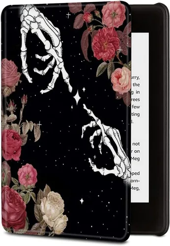 Miniatura 26 de BVDIKMI Funda para Kindle de 6 pulgadas (versión 11ª generación 2022), funda delgada de piel sintética con encendido y apagado automático para Retro