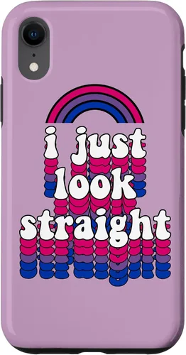 Miniatura 25 de I Just Look Straight Bisexual Rainbow Bisexual Pride Flag Case for iPhone 17