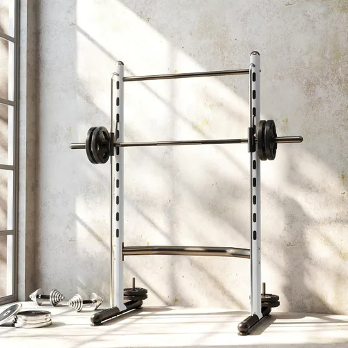 Miniatura 8 de Soozier Squat Rack with Pull-Up Bar, Adjustable Power Rack with Barbell Bar, Multi-Functional Steel Bench Press Rack for Home Gym Strength Training