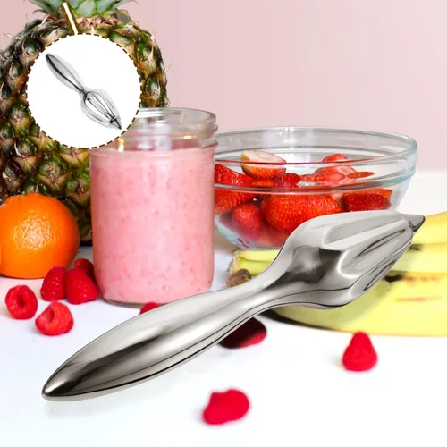 Miniatura 4 de Exprimidor manual de cítricos de naranja limón con mango de agarre cómodo para una fácil extracción de jugo, herramienta exprimidora de cocina