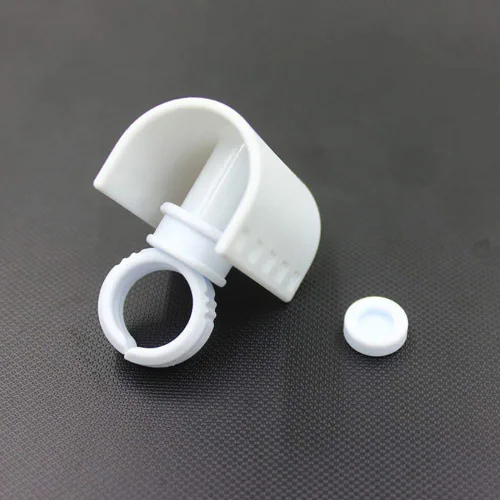 Miniatura 6 de Pestañas postizas en forma de U Anillo Tira de pestañas postizas Extensión de Pallet Pegamento Holder Set Herramienta de dedo con escala