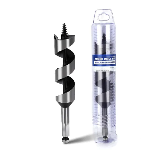 Miniatura 9 de Broca de 1-1/2 x 11.8 pulgadas para barrenar madera, Broca de 38x300 mm hexagonal larga para madera, madera dura, embarcaciones
