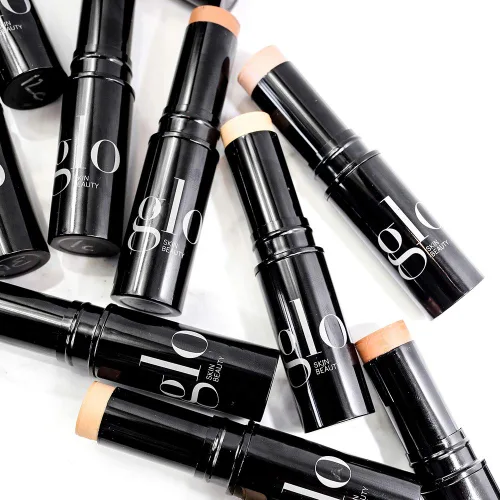 Miniatura 10 de Glo Skin Beauty Base mineral HD en barra Corrector de maquillaje infundido con ácido hialurónico Cobertura construible, contorno e iluminador