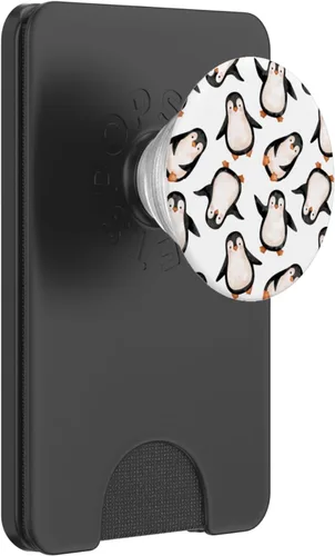 Miniatura 7 de Pingüinos Acuarela Patrón PopSockets Swappable PopGrip