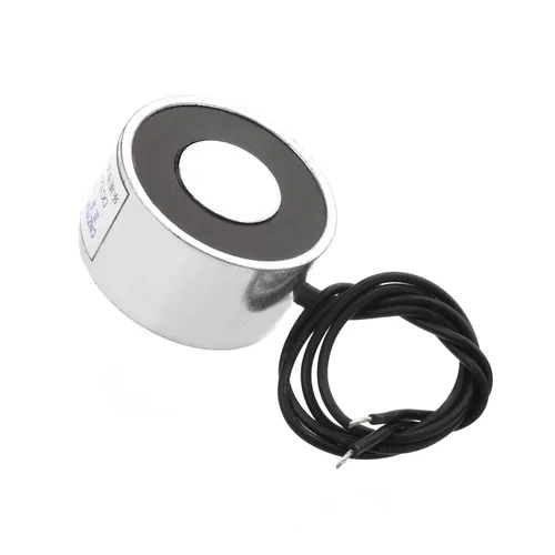 Miniatura 15 de Heyiarbeit 12V DC 50N Imán de elevación eléctrica electroimán solenoide Ascensor Holding 25mmx20mm
