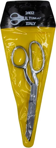 Miniatura 4 de Ultima Tijeras para confeccionar vestidos de 8 pulgadas, transparentes de acero al carbono forjado, cromadas con asas dobladas, fabricadas en Italia