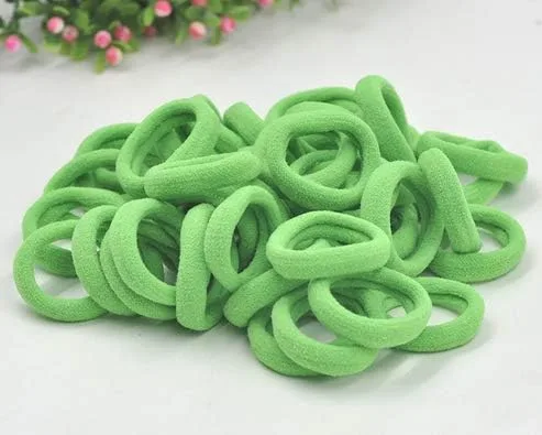 Miniatura 16 de Accesorios para el cabello para niñas y niños, bandas de goma para cola de caballo, bandas elásticas para el cabello (negro)