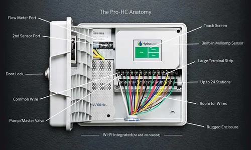 Miniatura 2 de Hunter PRO-HC PHC-600 Controlador Wi-Fi de grado profesional residencial para exteriores con software basado en web Hydrawise - 6 estaciones