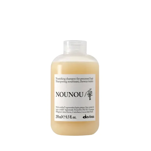 Davines NOUNOU/Shampoo, Nourishing Cleanser for Damaged, Processed or Brittle Hair - Restores Natural Softness, Shine & Body with Lupin- Hydrates