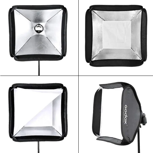 Miniatura 2 de Godox Softbox 32"x32" con soporte Speedlite S2 S-Type Speedlite, kit de caja suave de montaje Bowens para Godox V1 AD400Pro AD200 V860II TT685II