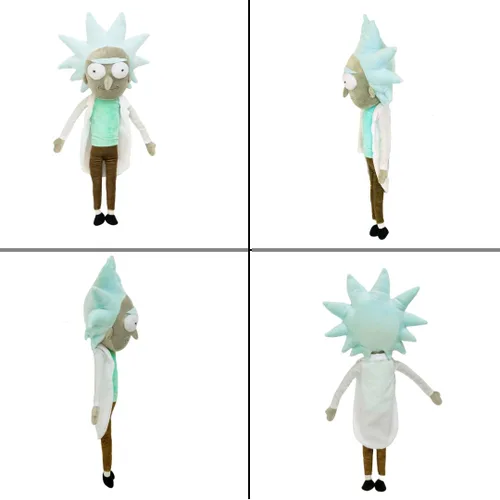 Miniatura 4 de Franco Collectibles Kidult Adult Swim Rick & Morty - Peluche súper suave, (producto 100% oficial), Rick The Scientist