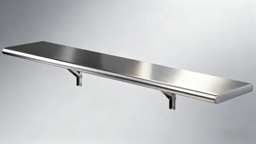Miniatura 9 de Estante de concesión de 36 pulgadas de largo x 12 pulgadas de ancho, estante plegable de acero inoxidable ASTM 304 de calibre 22, estante de montaje