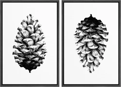 Miniatura 171 de SIGNWIN Lienzo enmarcado para pared, ilustraciones abstractas texturizadas en tonos beige terrosos, arte moderno, decorativo, contemporáneo