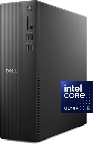 Dell Slim Desktop ECS1250 - Procesador Intel Core Ultra 5-225, gráficos UHD, memoria de 16 GB, SSD M.2 de 512 GB, lector de tarjetas SD 3.0, teclado