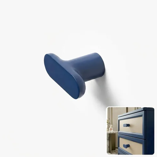 Miniatura 10 de ROUS Hardware Mid-Century - Perilla moderna con barra en T para gabinete, acabado mate de aluminio sólido rosa rubor para gabinetes y muebles