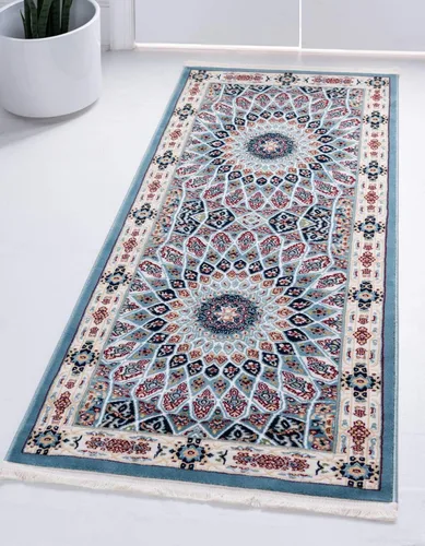 Miniatura 21 de Unique Loom Colección Narenj - Adams - Alfombra ovalada (2 pies 2 pulgadas x 3 pies 1 pulgada, color azul/borgoña)