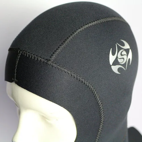 Miniatura 4 de Capucha de neopreno para buceo, 0.118 in, 0.197 in, para hombres, mujeres y jóvenes, gorra de buceo con peto, capucha térmica para kayak, esnórquel