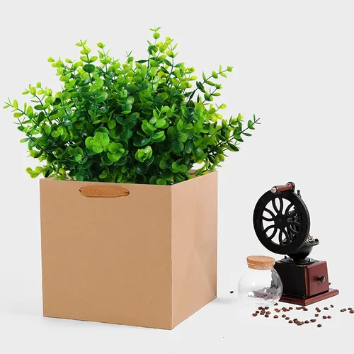 Miniatura 4 de XLFAQXM Plantas artificiales, flores, hierba, arbustos, paquete de 8 flores de plástico sintético que no se decoloran, para exteriores, para granja