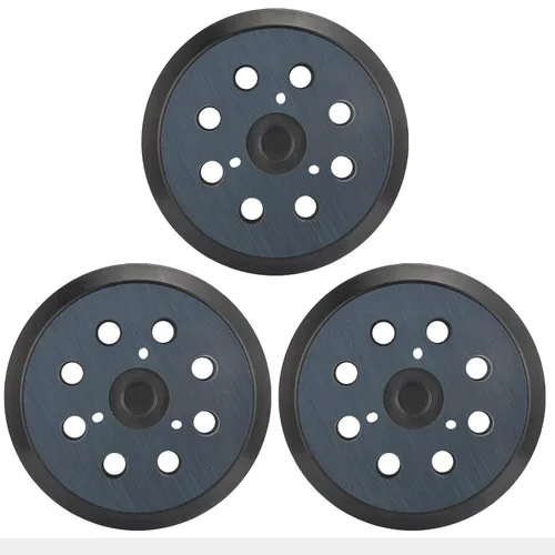 Miniatura 11 de Paquete de 2 almohadillas de lijadora de repuesto de 5 pulgadas y 8 agujeros compatibles con lijadora orbital Makita BO5010 BO5030K BO5031K BO5041K