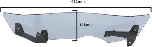 Miniatura 5 de Alerón de extensión para parabrisas de motocicleta, deflector de viento, compatible con BMW R1200GS LC ADV Adventure R1250GS R 1200 GS R 1250 GS R