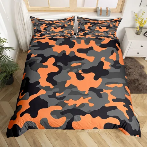 Miniatura 12 de Juego de funda de edredón para niños y niñas, con diseño de gatos y mascotas de dibujos animados, para niños y niñas, juego de funda de edredón