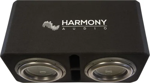 Miniatura 7 de Harmony Audio HA-ML2X12D1 - Subwoofer universal de la serie Monolith, dual de 12 pulgadas, 3000W RMS, 1 Ohm, con cajón ventilado y cargado