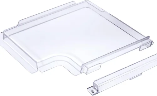 Miniatura 3 de Panel deslizante de puerta para Dexter 4701-00 RH Serie 5050, esquina de radio de plexiglás transparente y tapón 4700-00